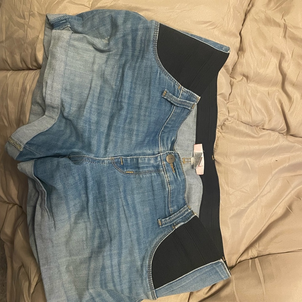 Maternity Jean Shorts